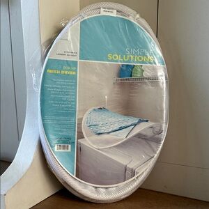 NEW! (Damaged Wrapping) Simple Solutions Pop-Up Mesh Dryer - White